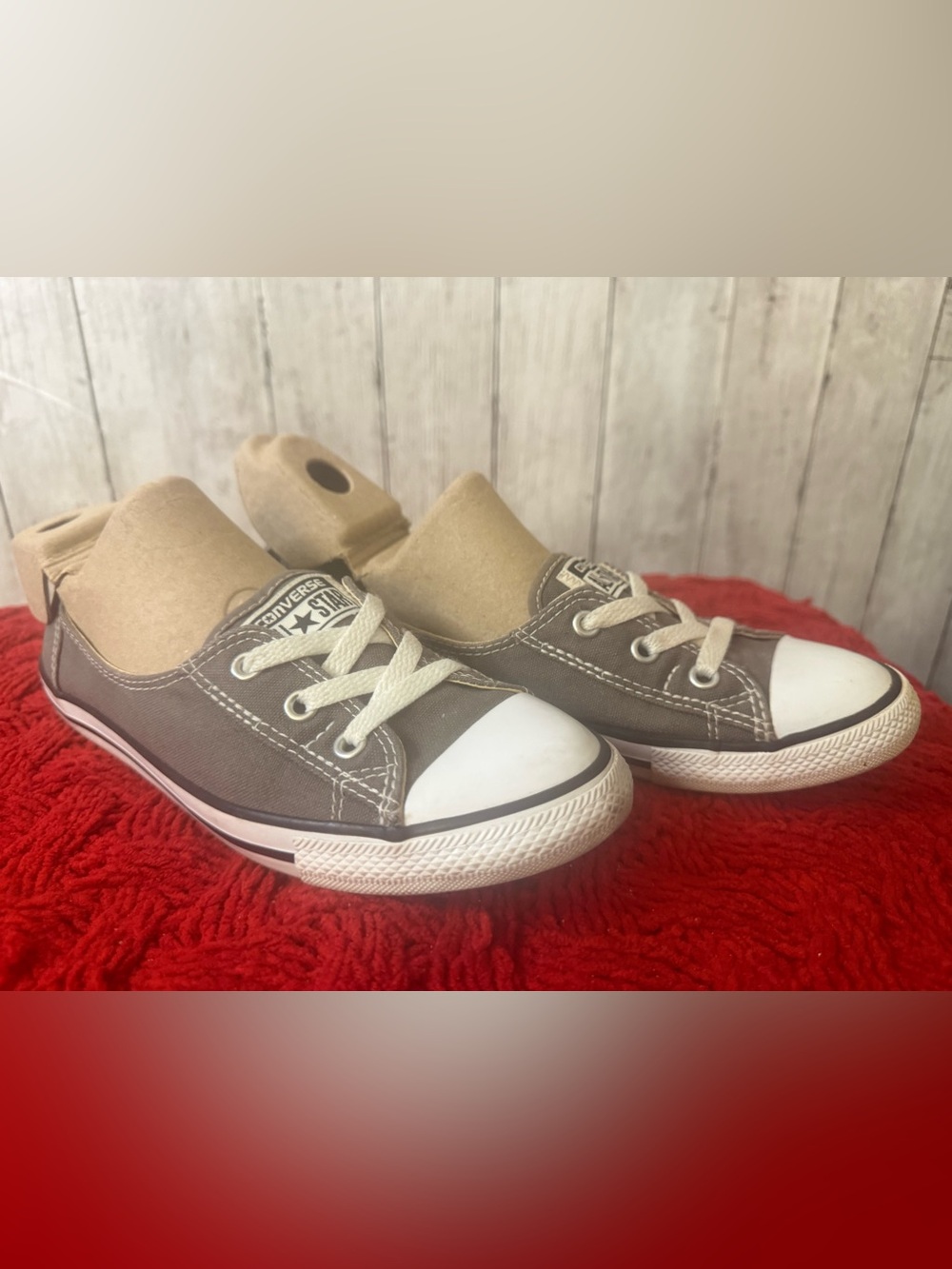Converse Chuck Taylor Trainer Grey Low Womens 547164F Vietnam Sneaker-Size 8
